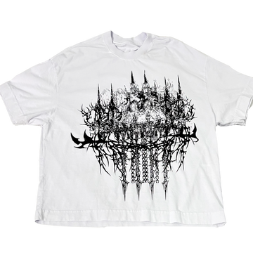 Camiseta Boxy Lonely Castle WHITE