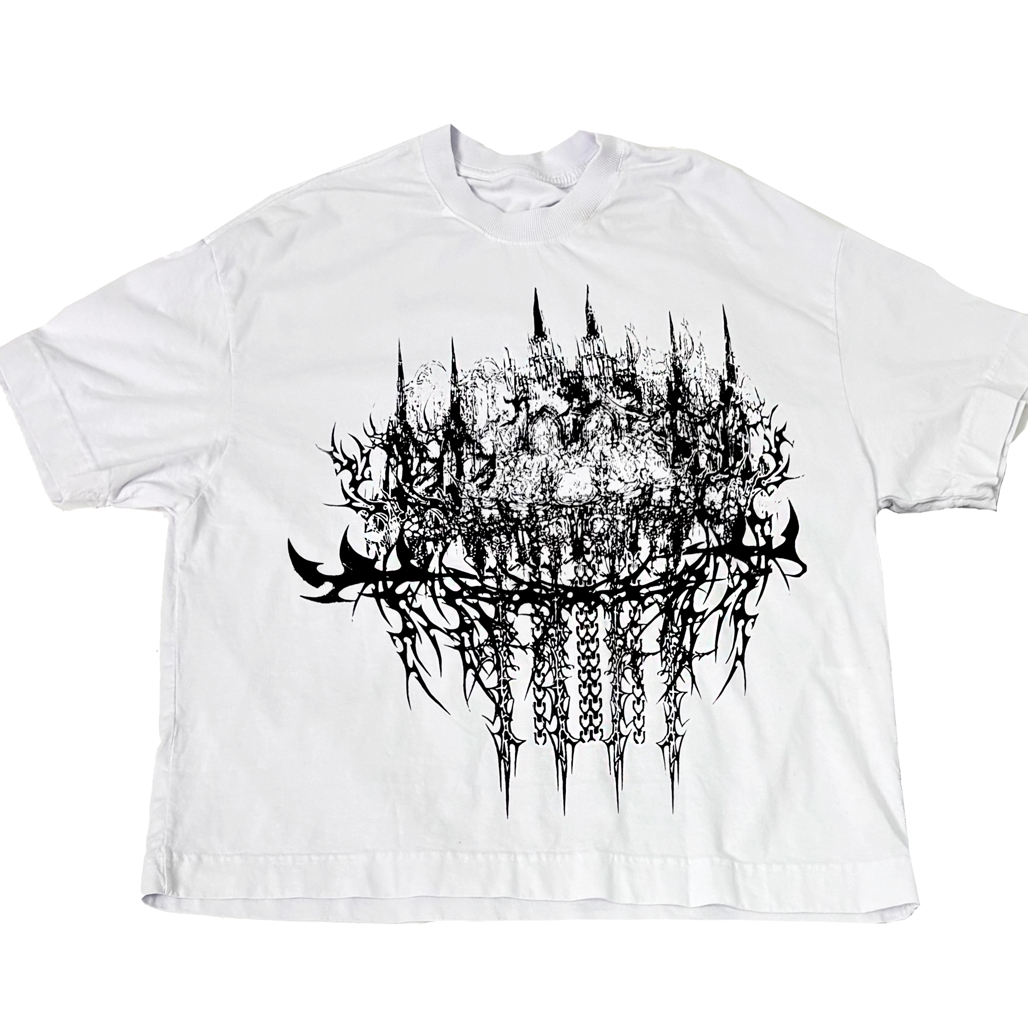 Camiseta Boxy Lonely Castle WHITE